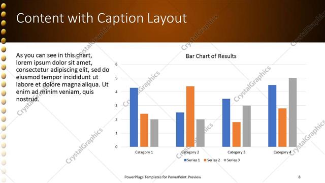 Content with Caption presentation slide layout