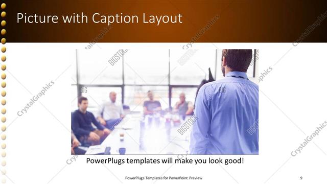 Picture with Caption presentation slide layout