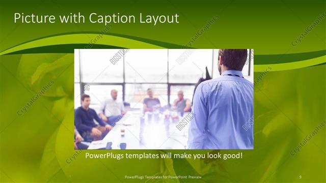 Picture with Caption presentation slide layout