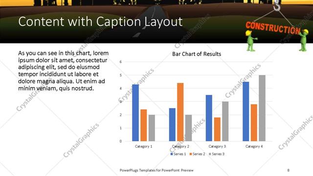 Content with Caption presentation slide layout