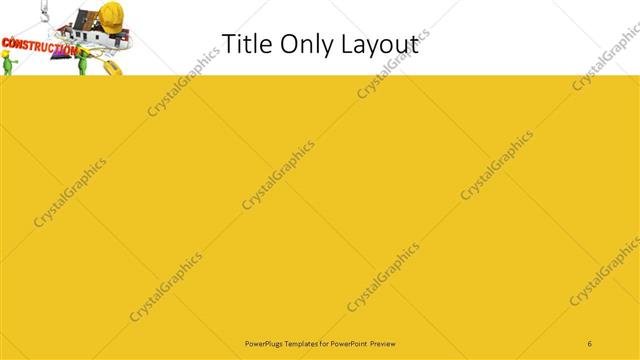 Title Only presentation slide layout