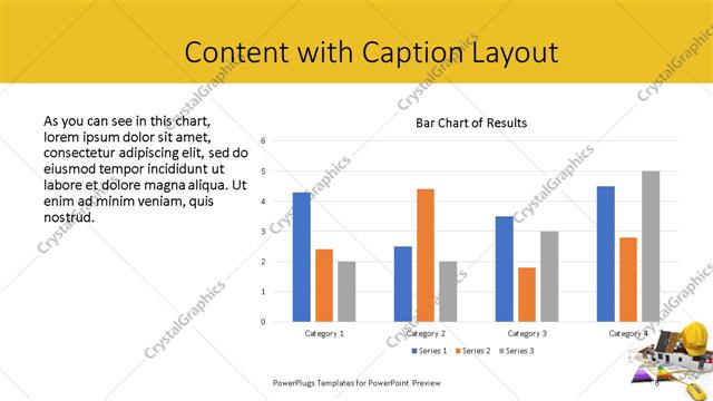 Content with Caption presentation slide layout
