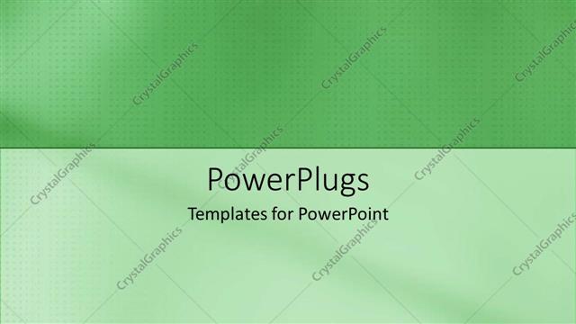  Presentation with green abstract - Two green colored and white colored plain tiles