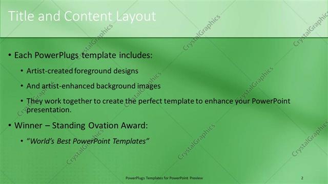 Title and Content presentation slide layout