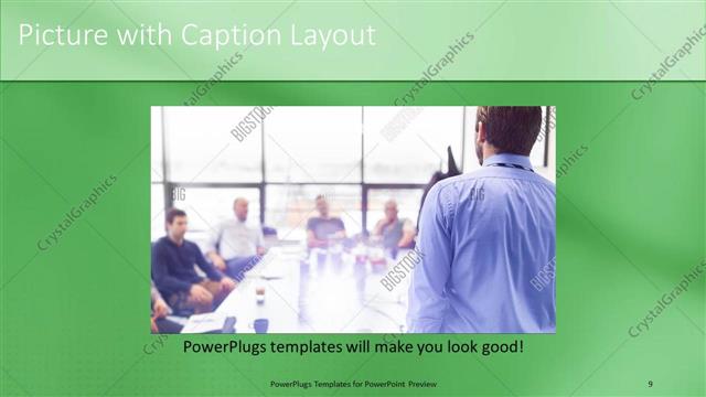Picture with Caption presentation slide layout