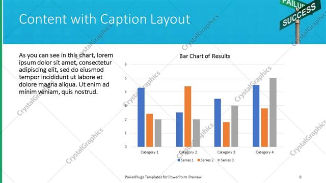 Content with Caption presentation slide layout