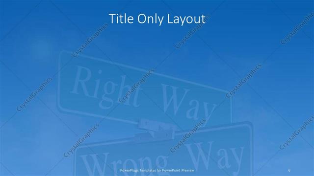 Title Only presentation slide layout