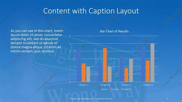 Content with Caption presentation slide layout