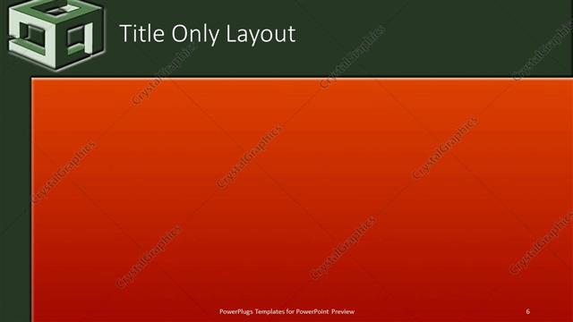 Title Only presentation slide layout