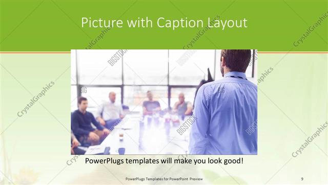 Picture with Caption presentation slide layout