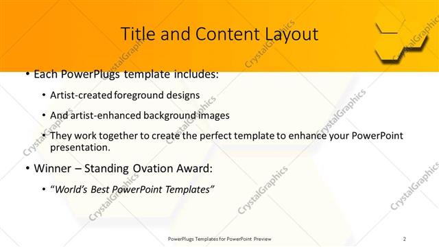 Title and Content presentation slide layout