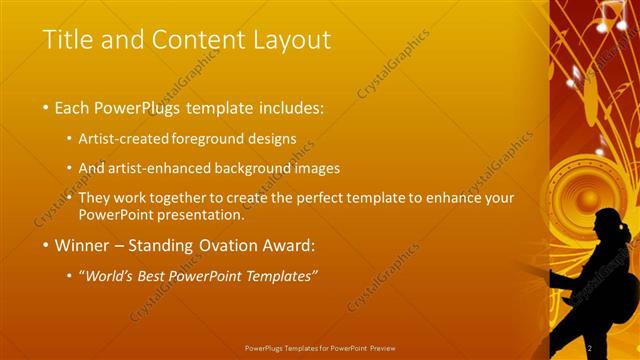Title and Content presentation slide layout