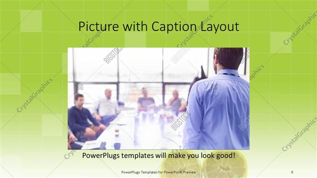 Picture with Caption presentation slide layout