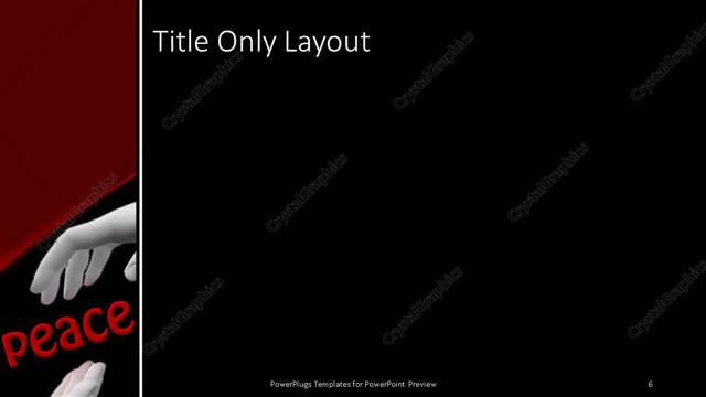Title Only presentation slide layout