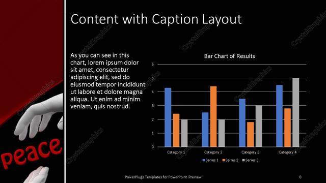 Content with Caption presentation slide layout