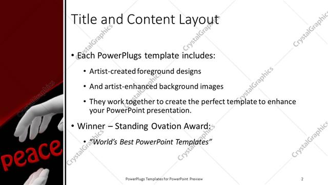 Title and Content presentation slide layout
