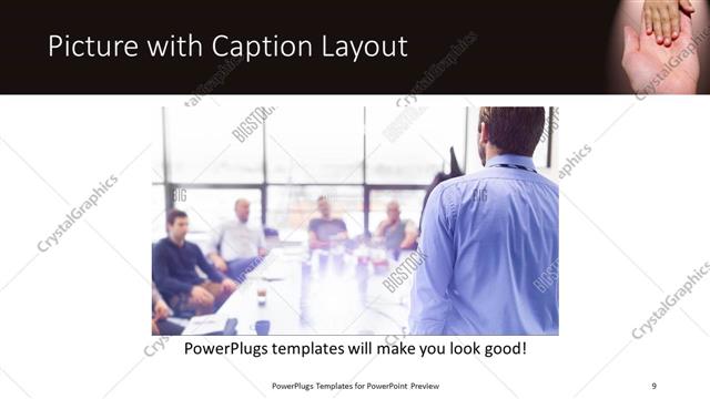 Picture with Caption presentation slide layout