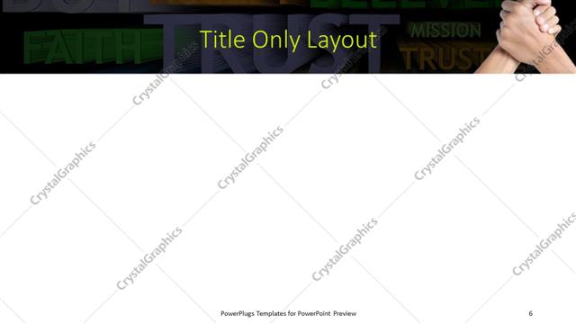 Title Only presentation slide layout