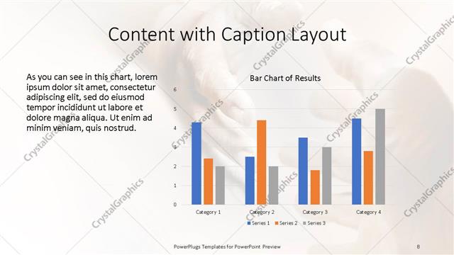Content with Caption presentation slide layout