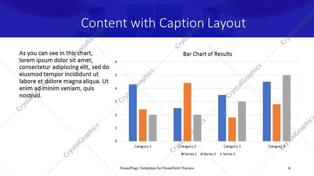 Content with Caption presentation slide layout