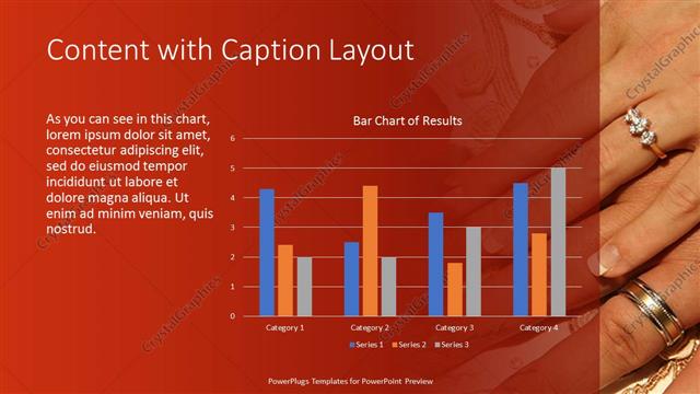 Content with Caption presentation slide layout