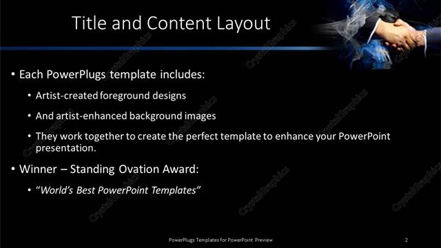 Title and Content presentation slide layout