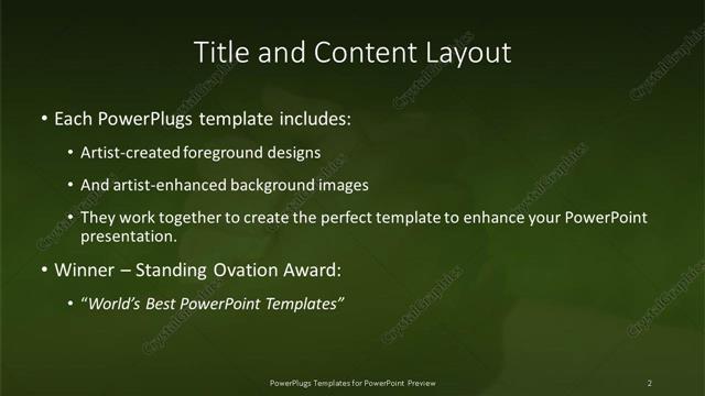 Title and Content presentation slide layout