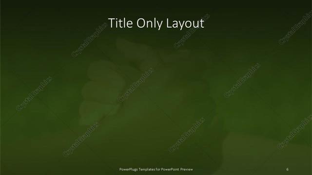 Title Only presentation slide layout