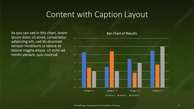 Content with Caption presentation slide layout