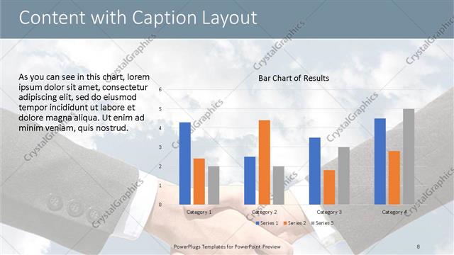 Content with Caption presentation slide layout
