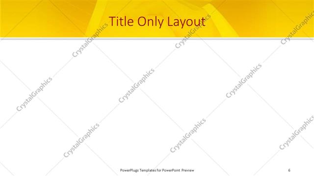 Title Only presentation slide layout