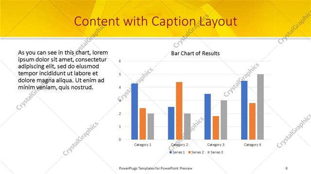 Content with Caption presentation slide layout