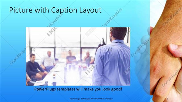 Picture with Caption presentation slide layout