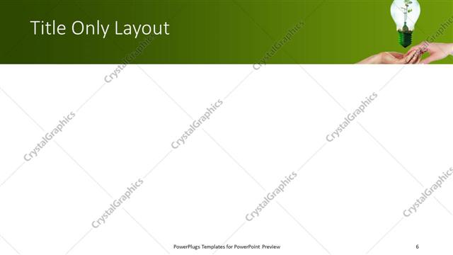 Title Only presentation slide layout