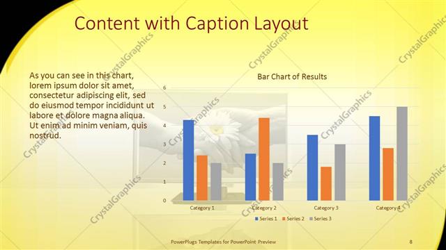 Content with Caption presentation slide layout
