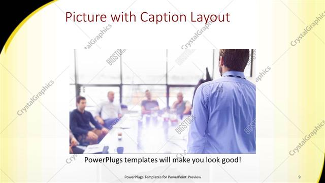 Picture with Caption presentation slide layout
