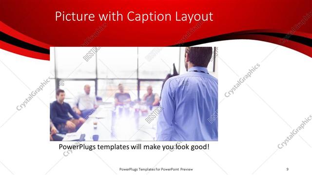 Picture with Caption presentation slide layout