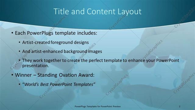 Title and Content presentation slide layout