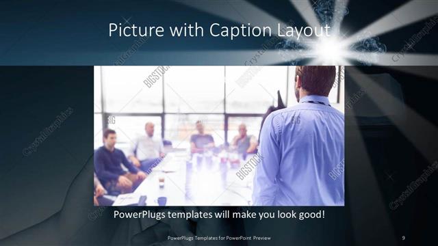 Picture with Caption presentation slide layout
