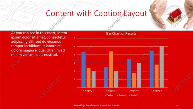 Content with Caption presentation slide layout