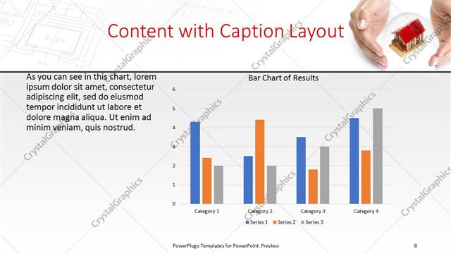 Content with Caption presentation slide layout