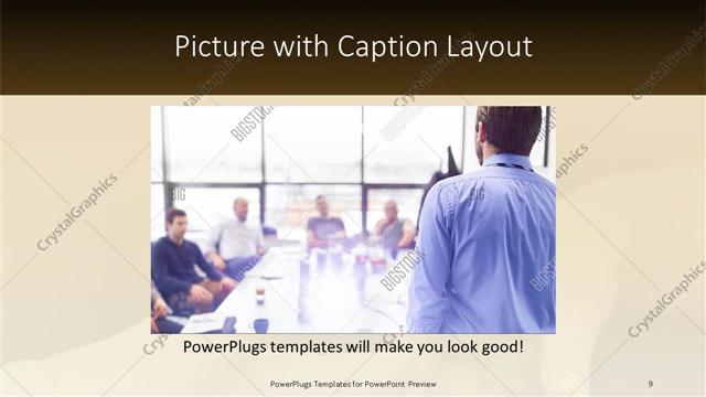 Picture with Caption presentation slide layout