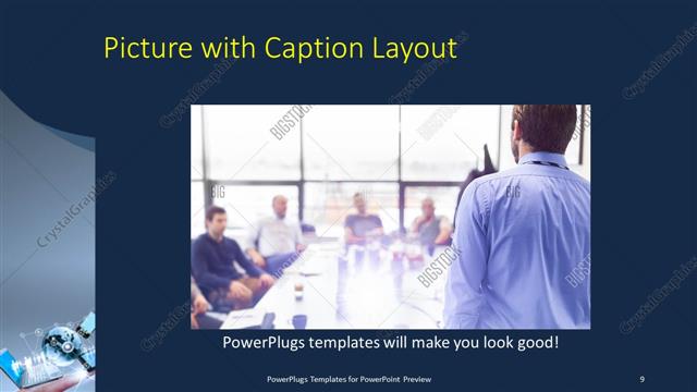 Picture with Caption presentation slide layout