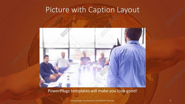 Picture with Caption presentation slide layout