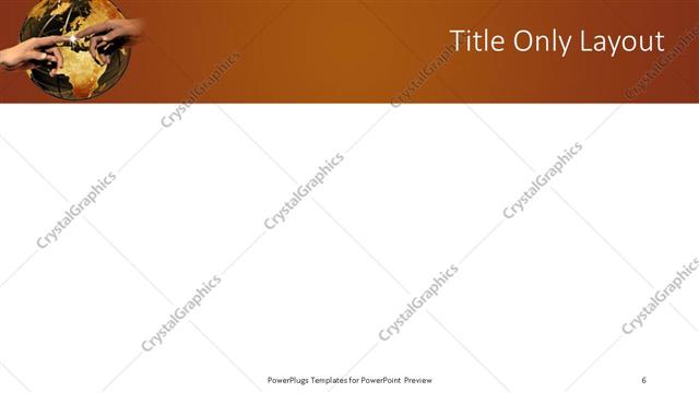 Title Only presentation slide layout
