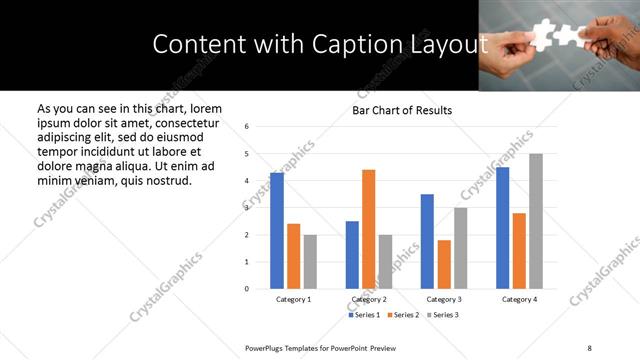 Content with Caption presentation slide layout