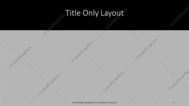 Title Only presentation slide layout
