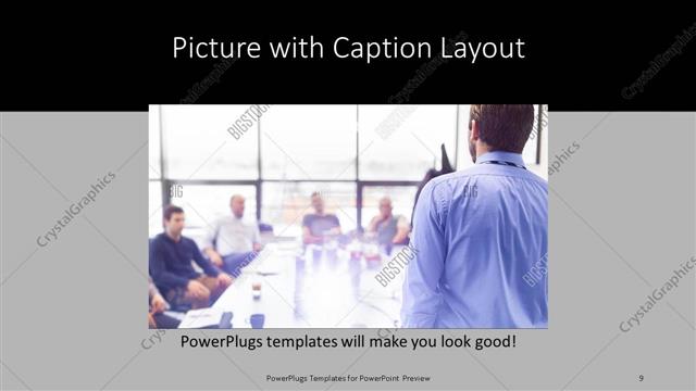 Picture with Caption presentation slide layout