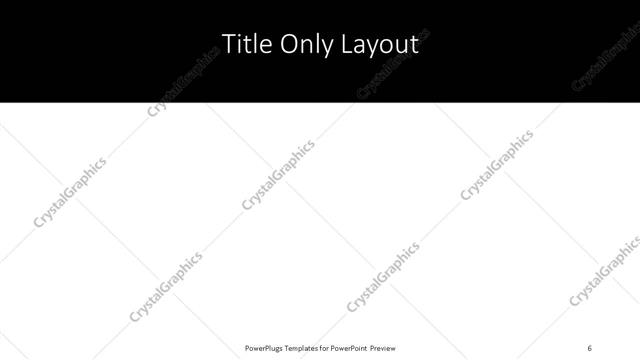 Title Only presentation slide layout