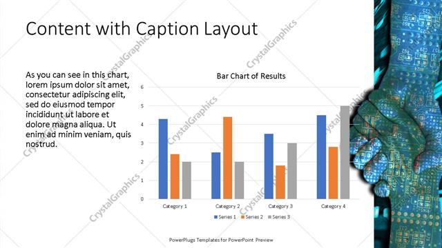 Content with Caption presentation slide layout